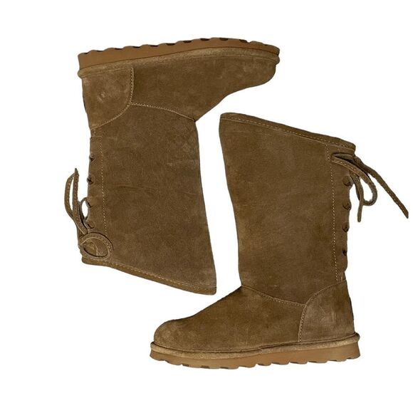 BearPaw Phylly Hickory Tall Suede Boots - Picture 6 of 11